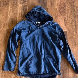 Blue Hooded Men's Sweatshirt